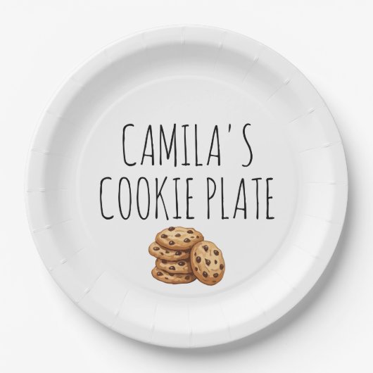 Assiette de cookies personnalisée (Devant)