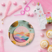 Assiette de design inspirant et colorée (Fête)