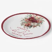 Assiette de douche de mariage en terre cuite dorée (Angle)
