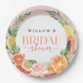 Assiette de Faveur de Réception de Mariage Citron (Devant)