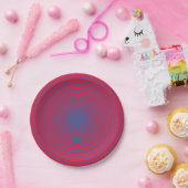 Assiette de fête à spirale gras – Personnalisable (Fête)
