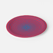 Assiette de fête à spirale gras – Personnalisable (Angle)