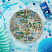 Assiette de fête Attractions Floride (Fête)