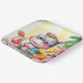 Assiette de fête Beach Baby (Angulaire)