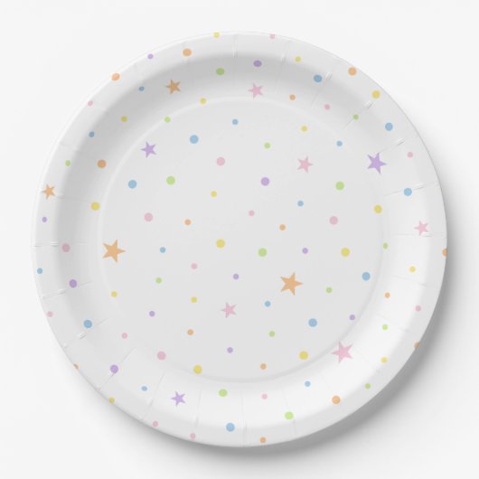 Assiette de fête blanche d'anniversaire avec confe (Devant)