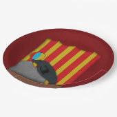 Assiette de fête d'anniversaire à thème cirque (Angle)