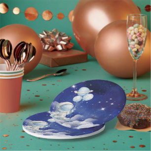 Assiette de fête d'anniversaire de l'astronaute da