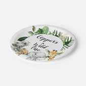 Assiette de fête d'anniversaire des animaux de Saf (Angle)