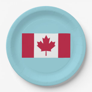Assiette de fête de la fête du Canada
