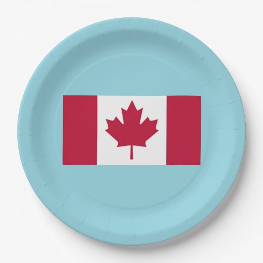 Assiette de fête de la fête du Canada (Devant)