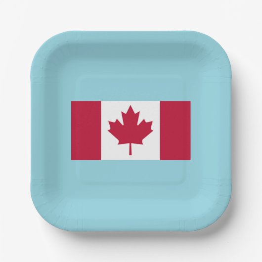 Assiette de fête de la fête du Canada (Recto)
