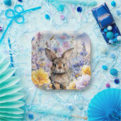 Assiette de fête de lapin de printemps (Fête)