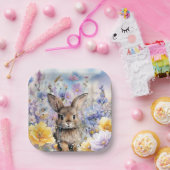 Assiette de fête de lapin de printemps (Fête)