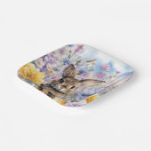 Assiette de fête de lapin de printemps (Angulaire)