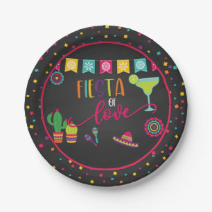 Assiette de fête de mariage Fiesta de l'amour