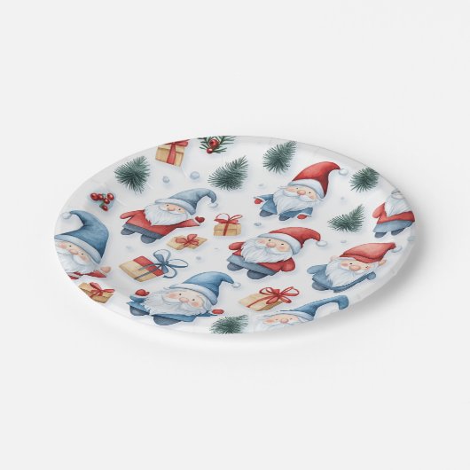 assiette de fête de Noël (Angle)