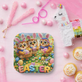 assiette de fête de Pâques rex hoot (Fête)