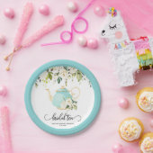 Assiette de fête de thé de mariage - Bleue | SUR M (Fête)