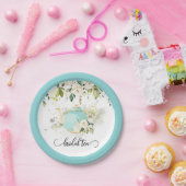 Assiette de fête de thé de mariage - WC bleu (Fête)