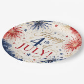 Assiette de fête du 4 juillet (Angle)
