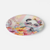 Assiette de fête en cartoon de panda (Angle)