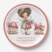 Assiette de fête Fée Caprice 4ème Anniversaire Fle (Devant)