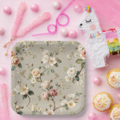 Assiette de fête florale LoveBird (Fête)