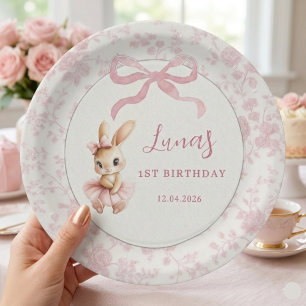 Assiette de fête personnalisée pour le premier ann
