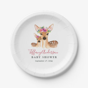 Assiette de fête prénatale Fleur de Maman et Bébé