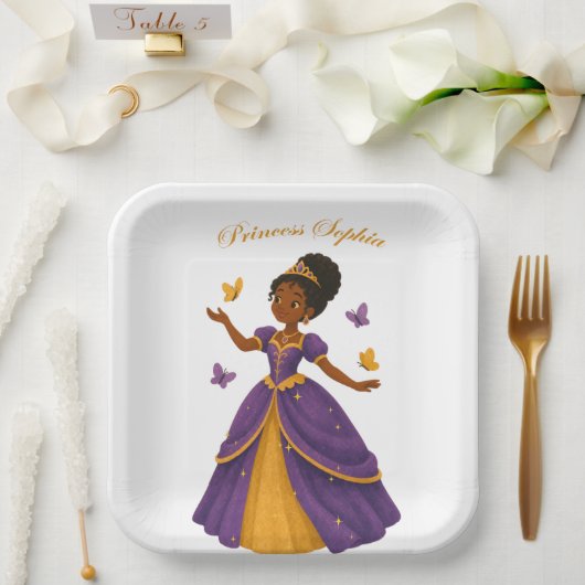 Assiette de fête princesse (Mariage)
