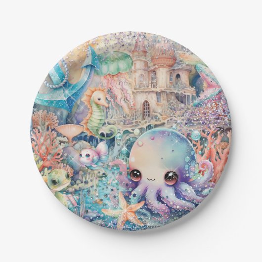 Assiette de fête sous la mer (Devant)