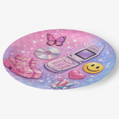 Assiette de fête Y2K 2000 (Angle)