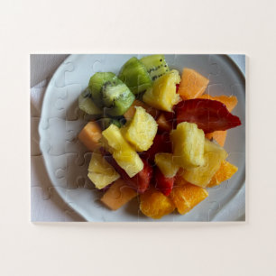Assiette de fruits ensoleillée Puzzle de l'ambia