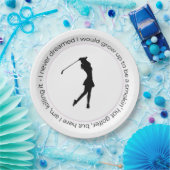 Assiette de golf pour femme (Fête)