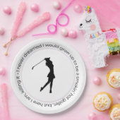 Assiette de golf pour femme (Fête)