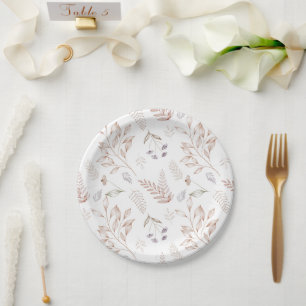 Assiette de jardin fleuri rustique et élégante de