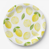 Assiette de Motif de citron jaune (Devant)
