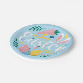 Assiette de Pâques mignonne – Lapin de printemps e (Angle)