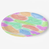 assiette de service blanche simple (Angle)