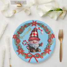 Assiette de vacances Gnome Bon Appétit