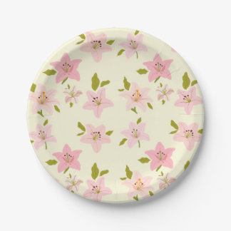 Assiette décorative à motif de jardin floral color