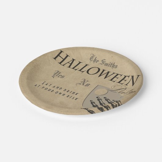 Assiette d'Halloween (Angle)