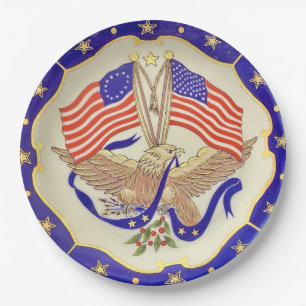 Assiette du parti patriotique américain