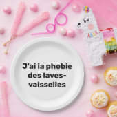 Assiette en carton anti lave-vaisselle (Fête)