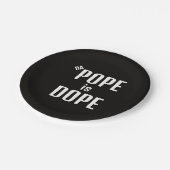 Assiette en carton DA Pope is Dope (Angle)