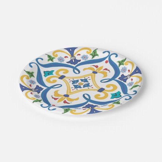 Assiette en carton Dolce Vita (Angle)