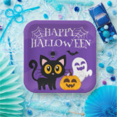 Assiette en carton-Halloween (Fête)