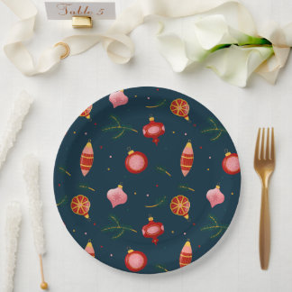 assiette en carton HO  HO  HO