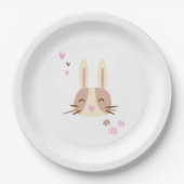 Assiette en carton petit lapin (Devant)
