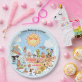 Assiette en carton SoCal (Fête)